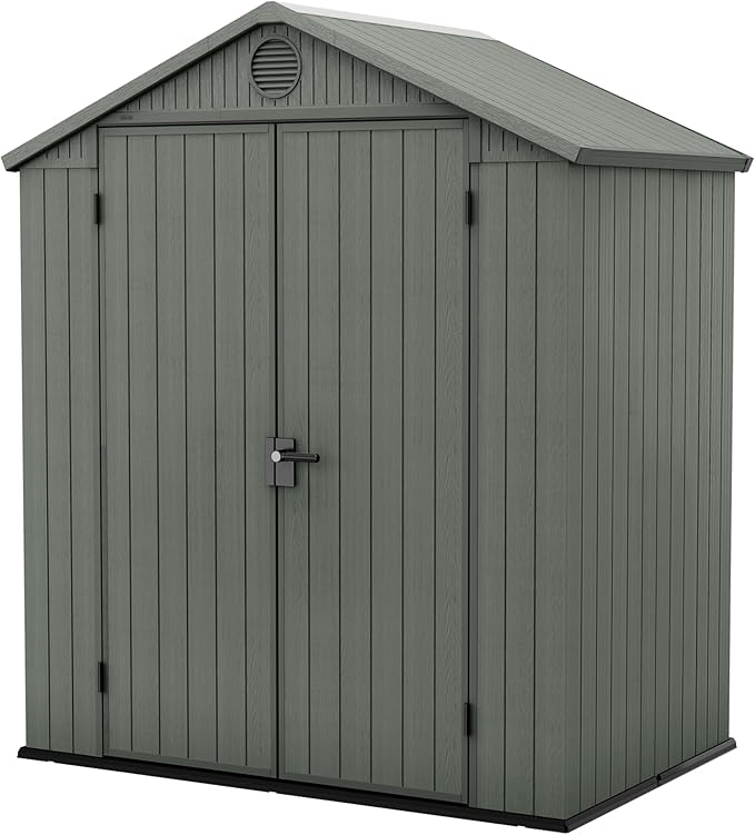 Double Door Garden Shed – Darwin 6x4 ft | Wood-Effect