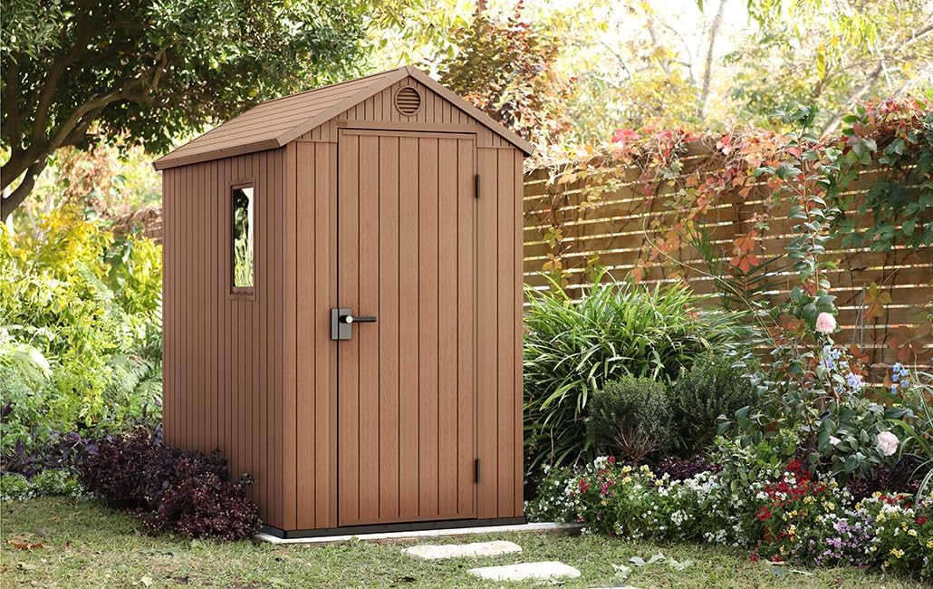 Double Door Garden Shed – Darwin 6x4 ft | Wood-Effect