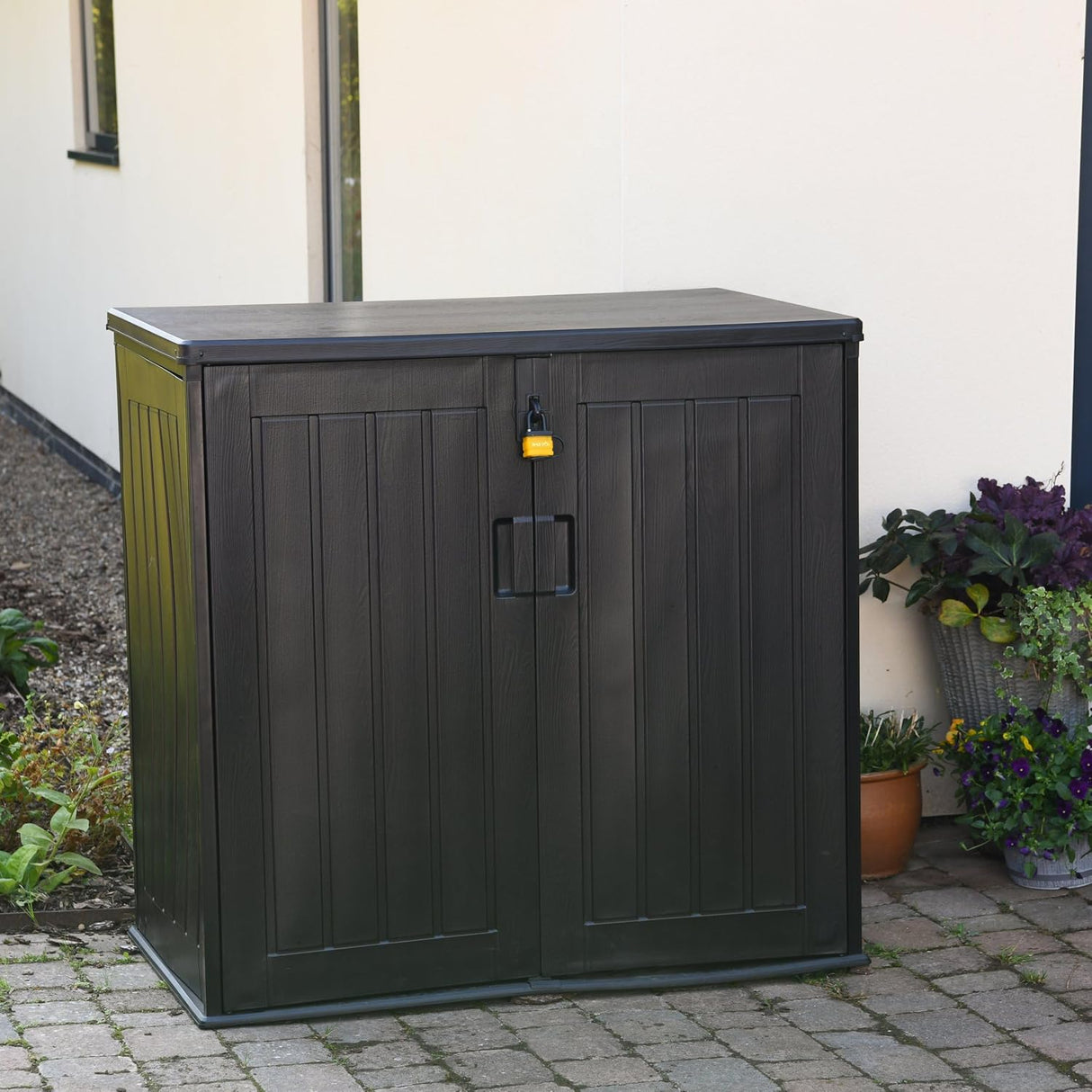 Garden Gear 775 L Outdoor Storage Box – Weather Resistant Garden Shed