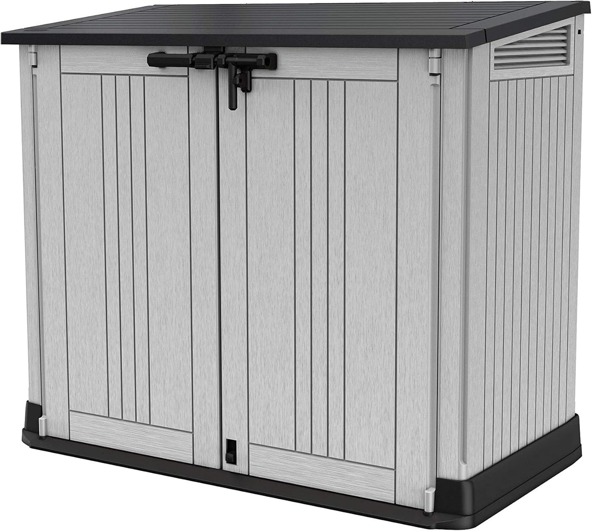 Outdoor Garden Storage Shed – 880L Resin Storage Box Grey