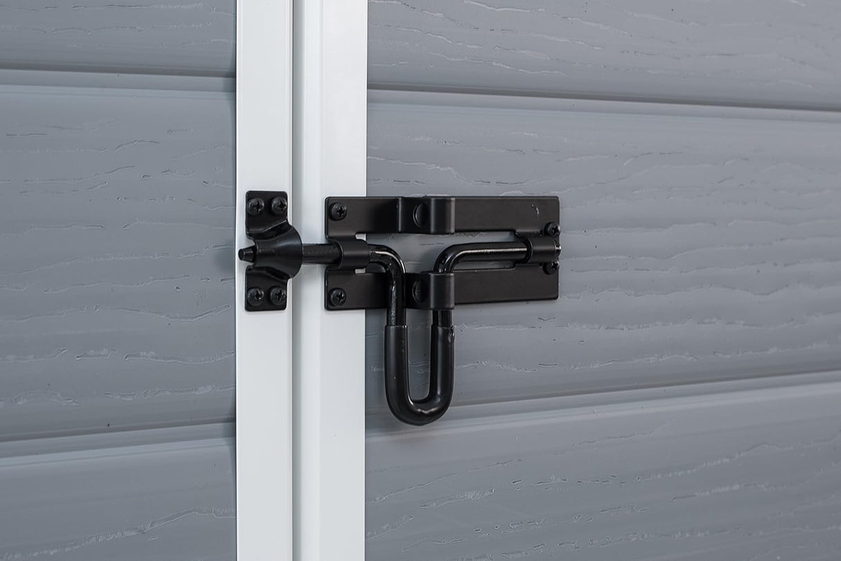 Outdoor Plastic Garden Storage Shed Grey