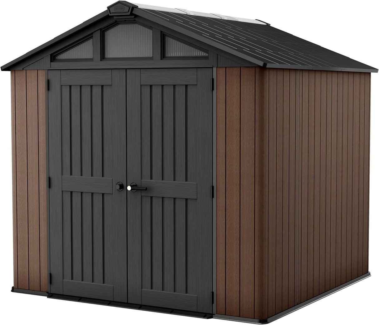 Stronghold 10×15 ft Outdoor Storage Shed, Evotech Wood-Effect, Weatherproof & Steel-Reinforced
