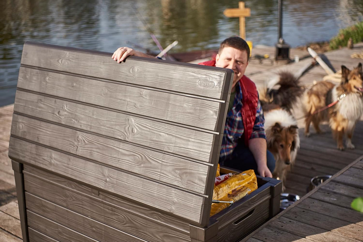 Brightwood Garden Storage Box – 454L, All-Weather & Fade-Free