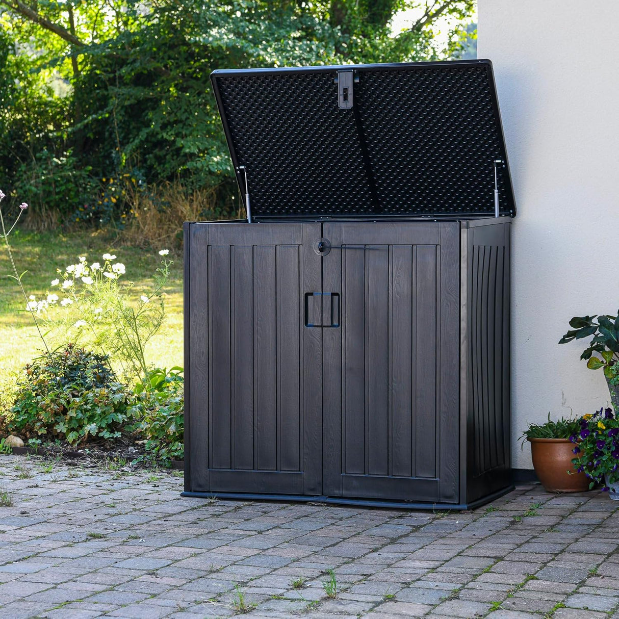 Garden Gear 775 L Outdoor Storage Box – Weather Resistant Garden Shed