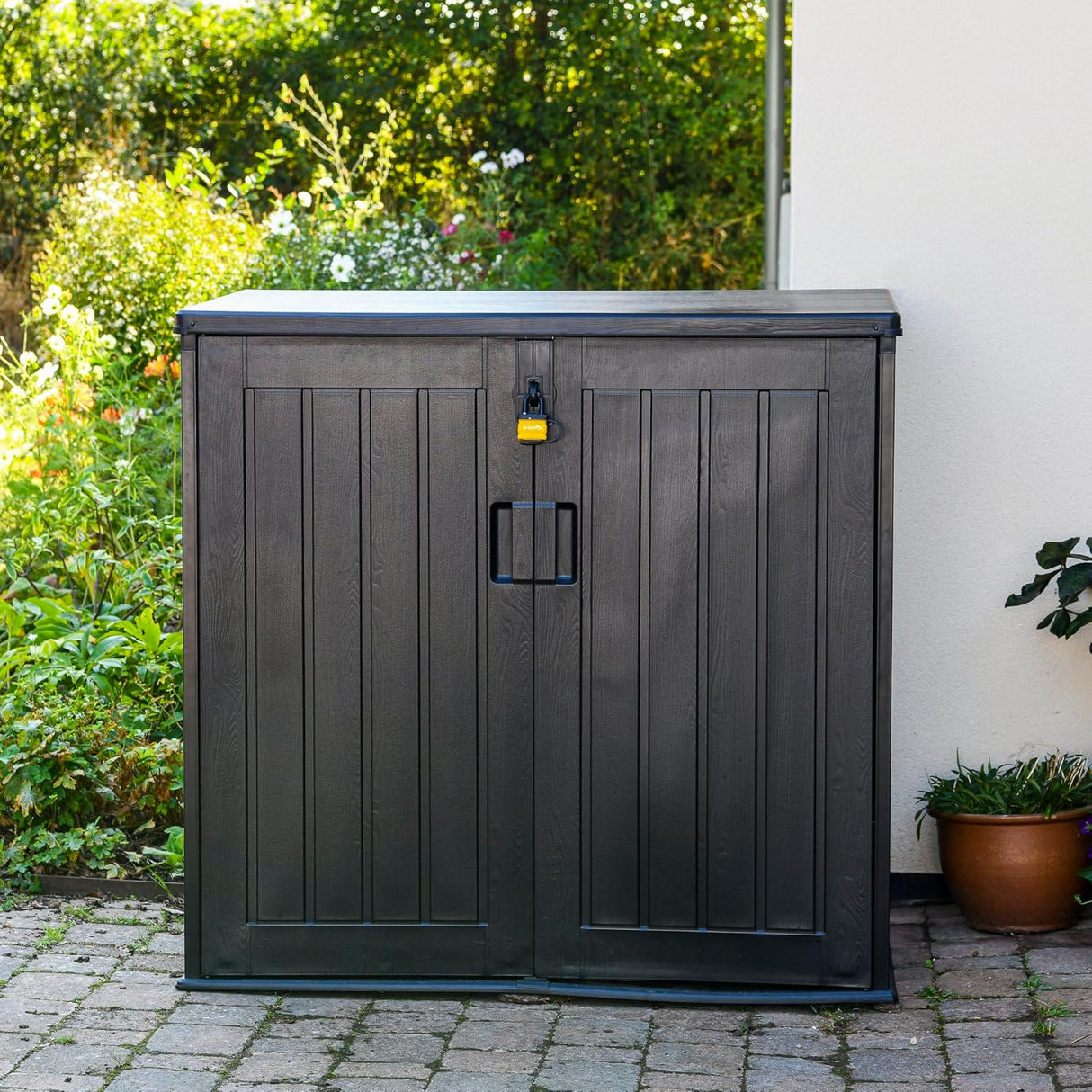 Garden Gear 775 L Outdoor Storage Box – Weather Resistant Garden Shed