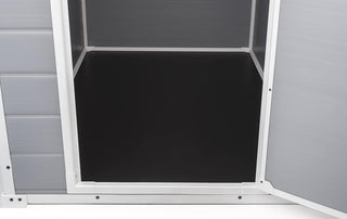 Outdoor Plastic Garden Storage Shed Grey