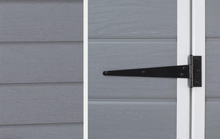 Outdoor Plastic Garden Storage Shed Grey