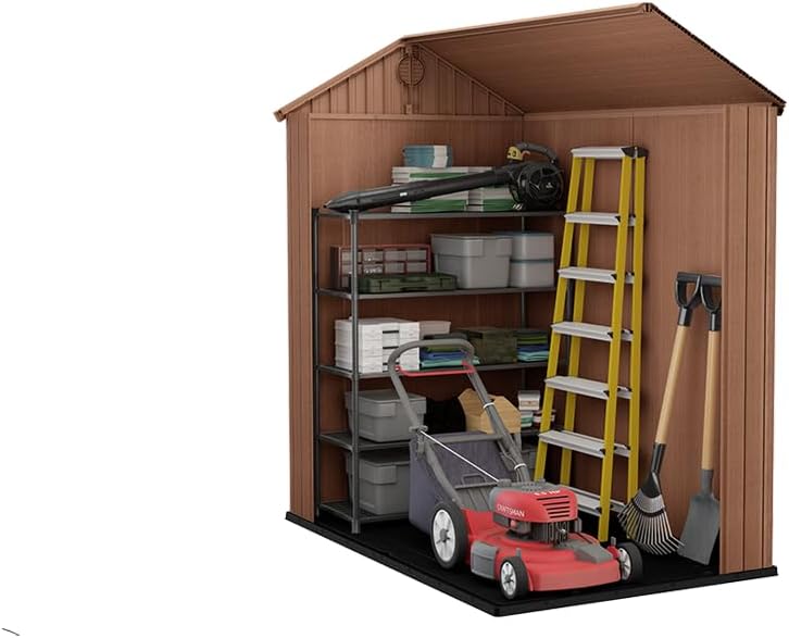 Double Door Garden Shed – Darwin 6x4 ft | Wood-Effect