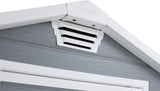 Outdoor Plastic Garden Storage Shed Grey
