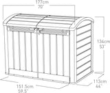 Outdoor Garden Storage Shed – 2000L Resin Storage Box