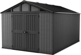 Stronghold 10×15 ft Outdoor Storage Shed, Evotech Wood-Effect, Weatherproof & Steel-Reinforced