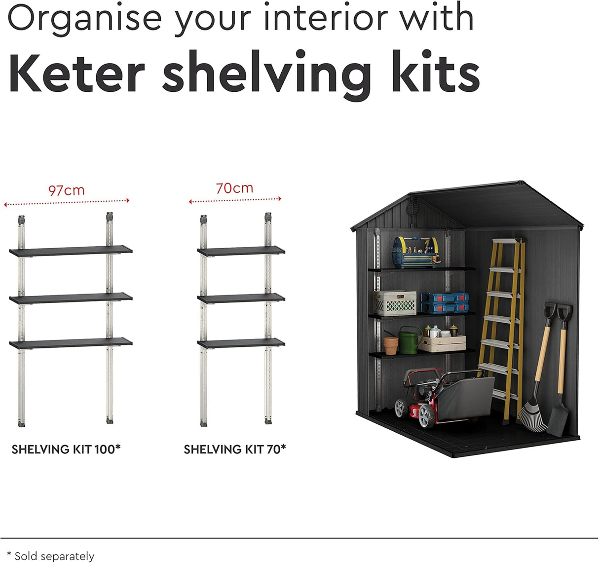 Double Door Garden Shed – Darwin 6x4 ft | Wood-Effect