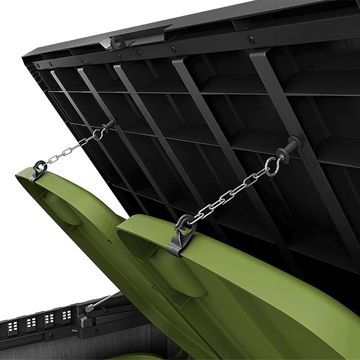 1150L Outdoor Garden Storage Box – Lockable Weatherproof Resin Shed for Tools, Bins & BBQ