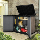 1150L Outdoor Garden Storage Box – Lockable Weatherproof Resin Shed for Tools, Bins & BBQ