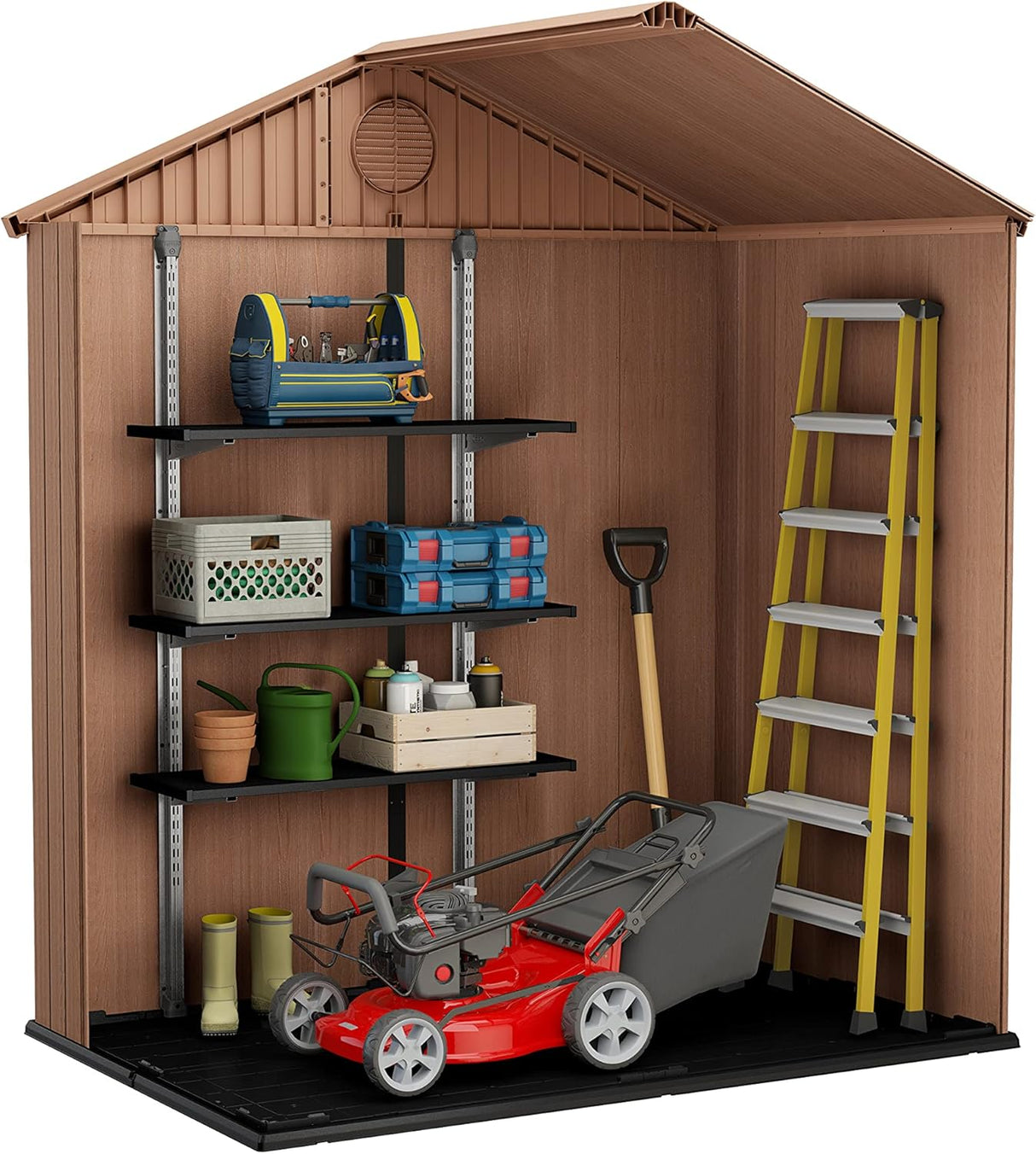 Double Door Garden Shed – Darwin 6x4 ft | Wood-Effect