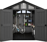 Stronghold 10×15 ft Outdoor Storage Shed, Evotech Wood-Effect, Weatherproof & Steel-Reinforced