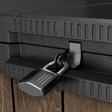 1150L Outdoor Garden Storage Box – Lockable Weatherproof Resin Shed for Tools, Bins & BBQ