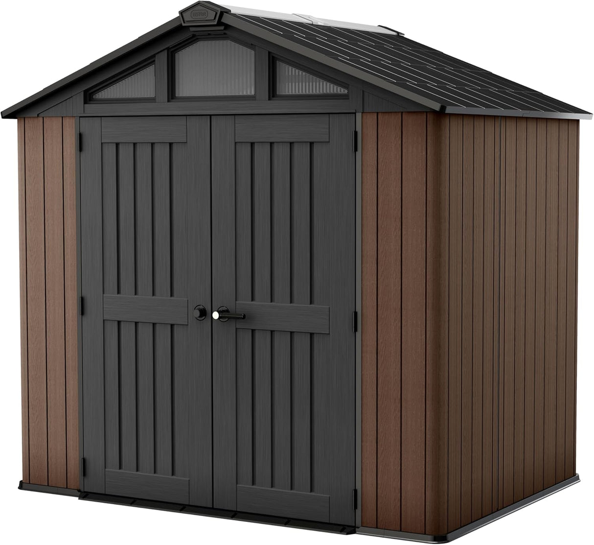 Stronghold 10×15 ft Outdoor Storage Shed, Evotech Wood-Effect, Weatherproof & Steel-Reinforced