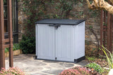 Outdoor Garden Storage Shed – 880L Resin Storage Box Grey