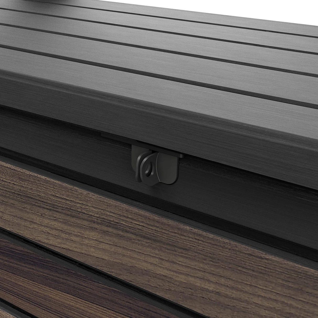 Signature Outdoor Storage Bench 227L – Seats 2, Wood-Look Resin, Weather-Resistant