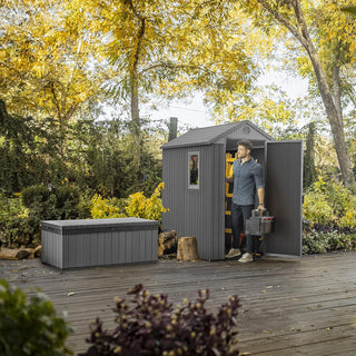 Double Door Garden Shed – Darwin 6x4 ft | Wood-Effect