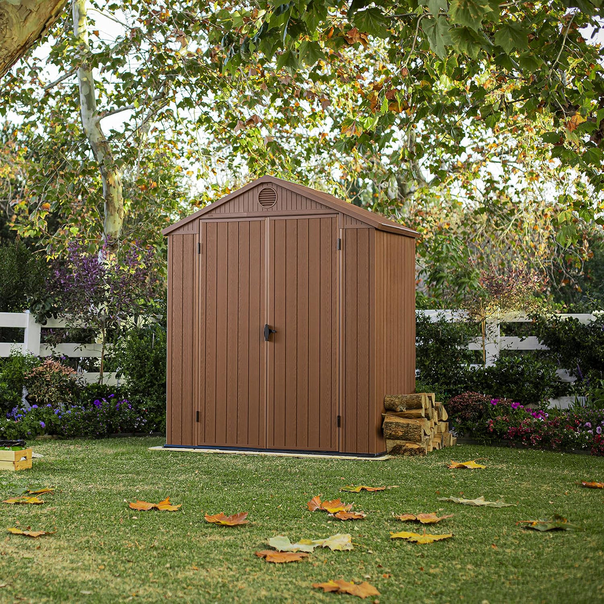 Double Door Garden Shed – Darwin 6x4 ft | Wood-Effect